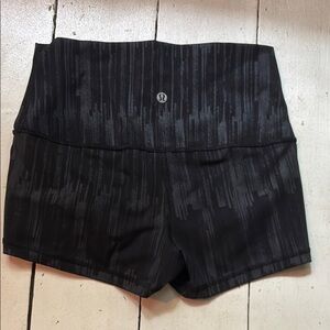 lululemon athletica Black Athletic Shorts High-Waisted Design